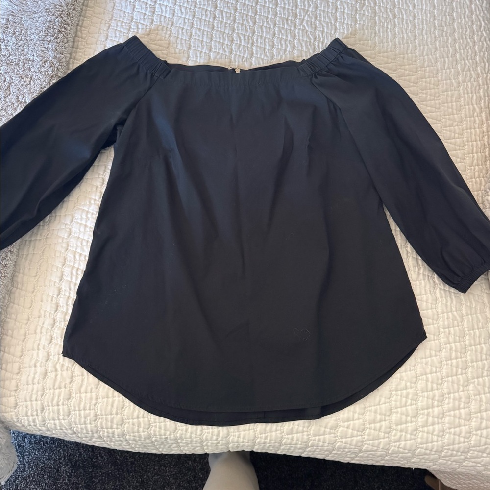 Elegant Black Off-Shoulder Women's Top